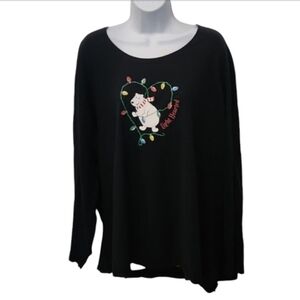 Just My Size Light Hearted Holiday Top